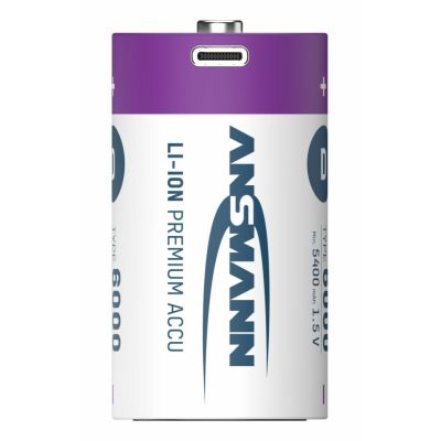 19. Ansmann 1314-0005 Haushaltsbatterie Wiederaufladbarer Akku D Lithium-Ionen (Li-Ion)