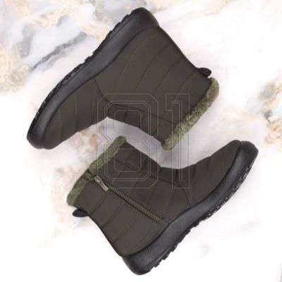 10. Flache isolierte Schneestiefel Potocki W WOL198A grün