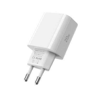 5. Tech-Protect NC20W Wandladegerät mit 100 cm USB-C-/Lightning-Kabel – Weiß