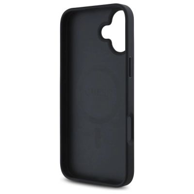 7. Guess GUHMP16SP4ROPEMCK iPhone 16 6,1" schwarz/schwarzes Hardcase 4G Flowers Print MagSafe