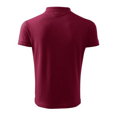 3. Herren-Piqué-Poloshirt (Granat)