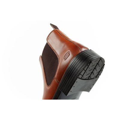 7. Skechers Herrenschuhe Chelsea Boots Miller-Boris elegantes Leder braun