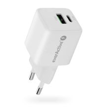 EVERACTIVE GAN Wandladegerät 1 x USB, 1 x USB-C Schnellladefunktion 3.0 20W Weiß SC-330Q