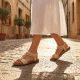 7. Beigefarbene Damen-Sandalen zum Hineinschlüpfen, Artiker 58C0628