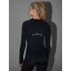 8. Damen-Trainingsshirt mit langen Ärmeln, schmal geschnitten, schnelltrocknend, Größe 4F 4FWAW26TFLOF595-20S