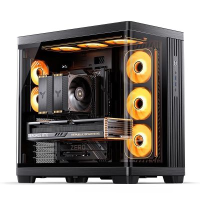 30. Jonsbo TK-4 Gehäuse, Midi-Tower, ATX, Tempered Glass – schwarz