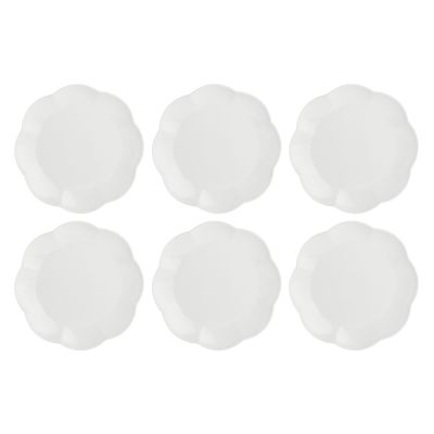 Set mit 6 Villadeifiori Speisetellern – Weiß, 26 cm