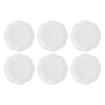 Set mit 6 Villadeifiori Speisetellern – Weiß, 26 cm