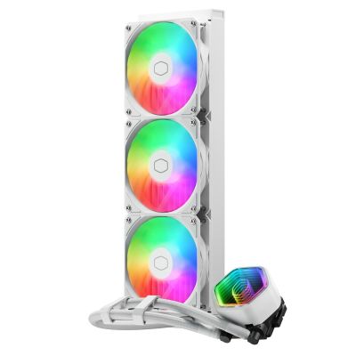 3. Cooler Master MasterLiquid 360 Core II White Prozessor-Flüssigkeitskühlungs-Kit 12 cm Weiß 1 Stück.