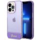 Guess Transparente Hülle für iPhone 14 Pro Max – Lila