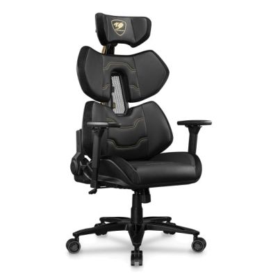 2. COUGAR Terminator Elite Gold Gaming-Stuhl, gepolsterter Sitz, Schwarz, Gold