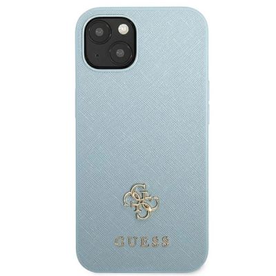 3. Guess GUHCP13MPS4MB iPhone 13 6.1" Blau/Blau Hardcase Saffiano 4G Small Metal Logo