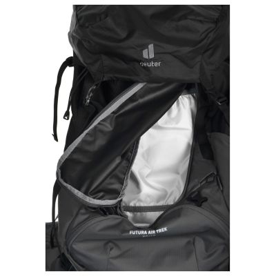 9. Deuter Futura Air Trek 60 + 10 schwarz-graphit Wanderrucksack