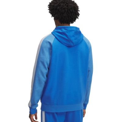 2. Under Armour Rival Fleece Colorblock Hoodie für Herren, Blau, 6003958 402