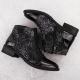5. Schwarze Damen-Arbeitsstiefel mit Socken Sabatina
