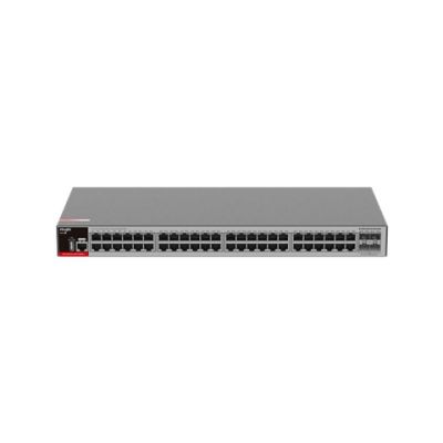 Ruijie L2+ Managed Switch | 48 x 1-Gbit-Ports + 4 x 2,5-Gbit-SFP-Ports | 2 Lüfter, 1 integriertes Netzteil | Rackmontage