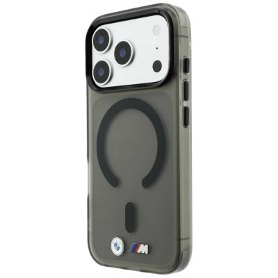 2. BMW M IML MagSafe Hülle mit mattiertem Metalllogo und Zierleisten für iPhone 18 Pro / 17 Pro – Schwarz