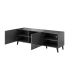 4. ABETO TV-Schrank 150x42x52 Graphit/Glanzgraphit