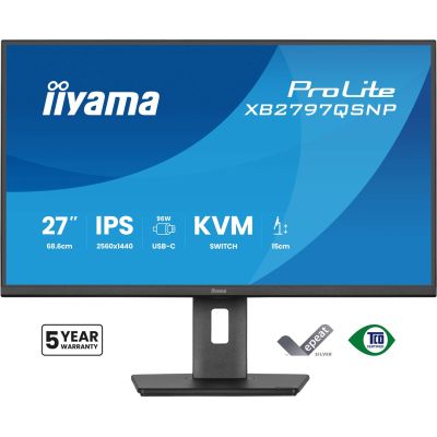 2. iiyama ProLite XB2797QSNP-B1 Computermonitor 68,6 cm (27") 2560 x 1440 px Quad HD LED Schwarz