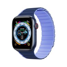 Magnetisches Apple Watch SE, 9, 8, 7, 6, 5, 4, 3, 2, 1 (41, 40, 38 mm) Dux Ducis Armband (LD-Version) – blau
