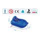 11. Kunststoffschlitten MINI BOBEK, blau