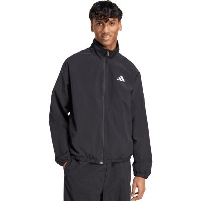 adidas Essential Windbreaker-Jacke für Herren mit kleinem Logo, Schwarz, JM1772