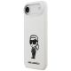 2. Karl Lagerfeld Silikonhülle mit Karl-Skizze und Logo (MagSafe) für iPhone 17 Air – Weiß