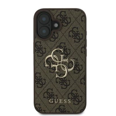 3. Guess 4G Big Logo Case für iPhone 16 - Braun