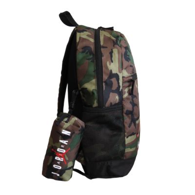 2. Air Jordan Schulrucksack mit Federmäppchen und Camo-Motiv + Federmäppchen - 9B0503-650