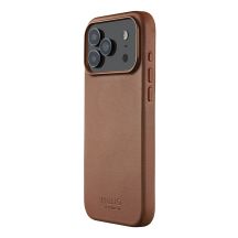 Mujjo Lederhülle – MagSafe-kompatible Lederhülle für iPhone 17 Pro Max (hellbraun)