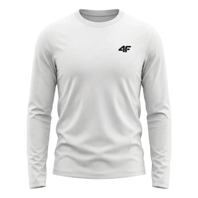 Herren-Langarm-T-Shirt aus Baumwolle 4F 4FWMM00TLONM611-10S