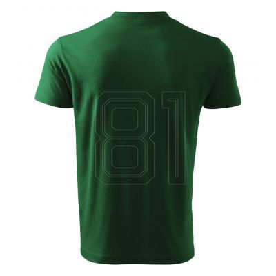 4. Malfini V-Ausschnitt T-Shirt M MLI-10206 flaschengrün