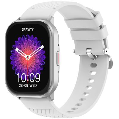 5. Smartwatch Gravity Silbernes Armband + Armband GT43-2