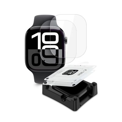 2. Tech-Protect Supreme Set 2er-Pack Hydrogelfolie für Apple Watch 10 42 mm – transparent