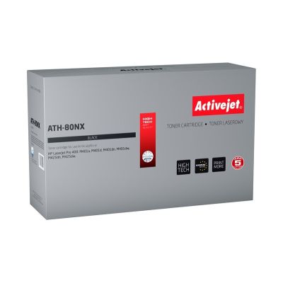 Activejet ATH-80NX Toner (ersetzt HP 80X CF280X; Supreme; 6900 Seiten; schwarz)