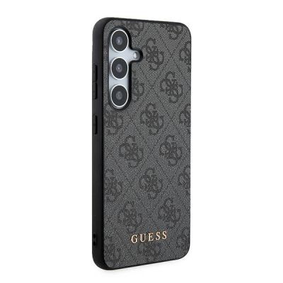 4. Guess 4G Metal Gold Logo Hülle für Samsung Galaxy A35 – Schwarz