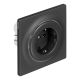5. FIBARO Outlet Walli Typ F Intelligente Steckdose, Anthrazit (FGWOF-011-8)