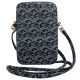 4. Guess Zip GCube Bottom Stripe Handytasche – Schwarz
