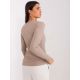4. Dunkelbeige Baumwollbluse BASIC FEEL GOOD (RV-BZ-9211.26X)
