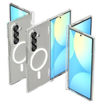 2. Spigen Tough Armor Pro Mag MagSafe Case für Samsung Galaxy Z Fold 7 - Klar und Weiß