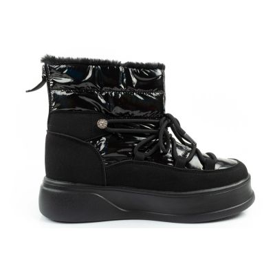 4. Lee Cooper Damen Winter-Wandersportschuhe, isoliert, Lackleder