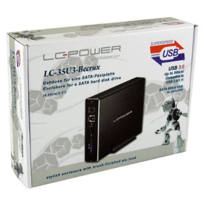 3. LC-POWER LC-35U3-Becrux Gehäuse (3,5"; USB 3.0)