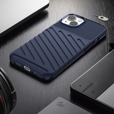 7. Thunder Case iPhone 14 blaue gepanzerte Hülle