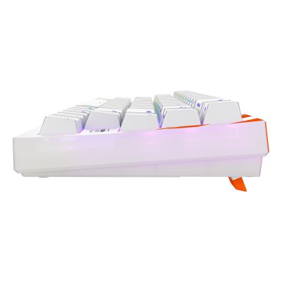 3. CHERRY K5 PRO TMR COMPACT Gaming-Tastatur USB QWERTZ Deutsch Orange, Weiß