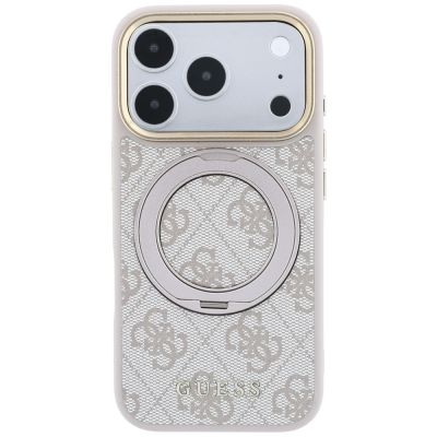 3. Guess Ring Stand 360 4G Classic Logo MagSafe Hülle für iPhone 17 Pro Max / 18 Pro Max - Pink