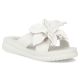 2. Damen-Flip-Flops aus Leder mit Blume, weiß, Filippo DK7762