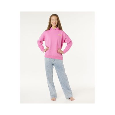 4. RIP CURL Surf Puff Hood-Girl pinkes Sweatshirt
