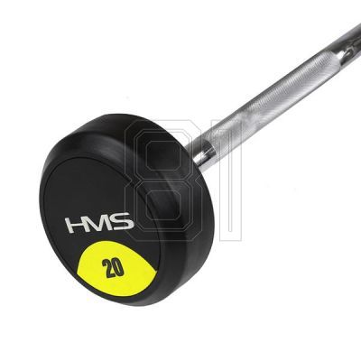 10. Gummierte Langhantel-/Curlstange 20 kg HMS GSL-20