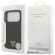 8. Guess Silikon Triangle Logo MagSafe Case für iPhone 17 Pro - Schwarz