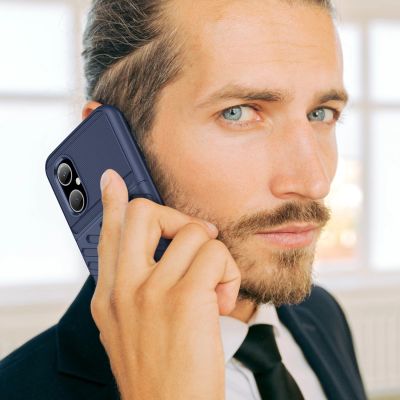 2. Thunder Case Xiaomi Poco M4 5G Silikon-Rüstungshülle blau